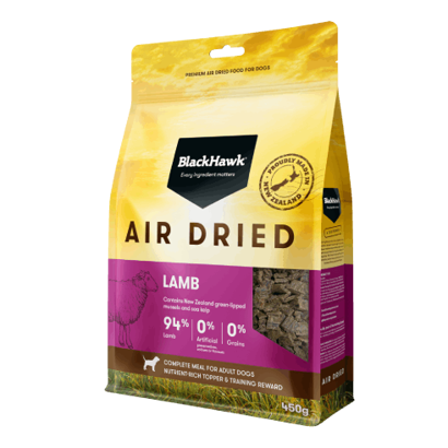 BH591 Black Hawk Air Dried Lamb 450G Frontright 491X491